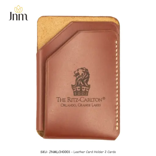 [JNMLCH0001] Leather Card Holder - 2 Cards