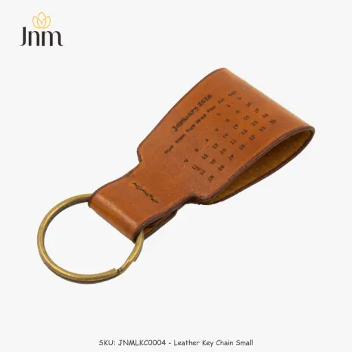 [JNMLKC0004] Leather Keychain Calendar Small